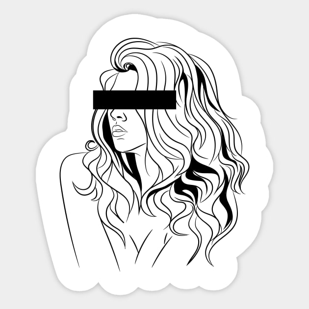 girl incognito Sticker by PEL`CHER